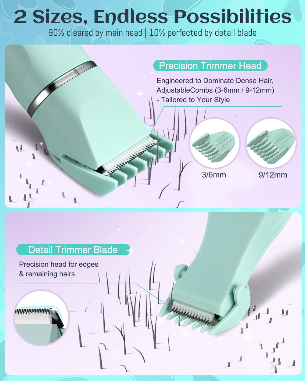 AREYZIN Bikini Trimmer features IPX7 waterproof design for safe rinsing