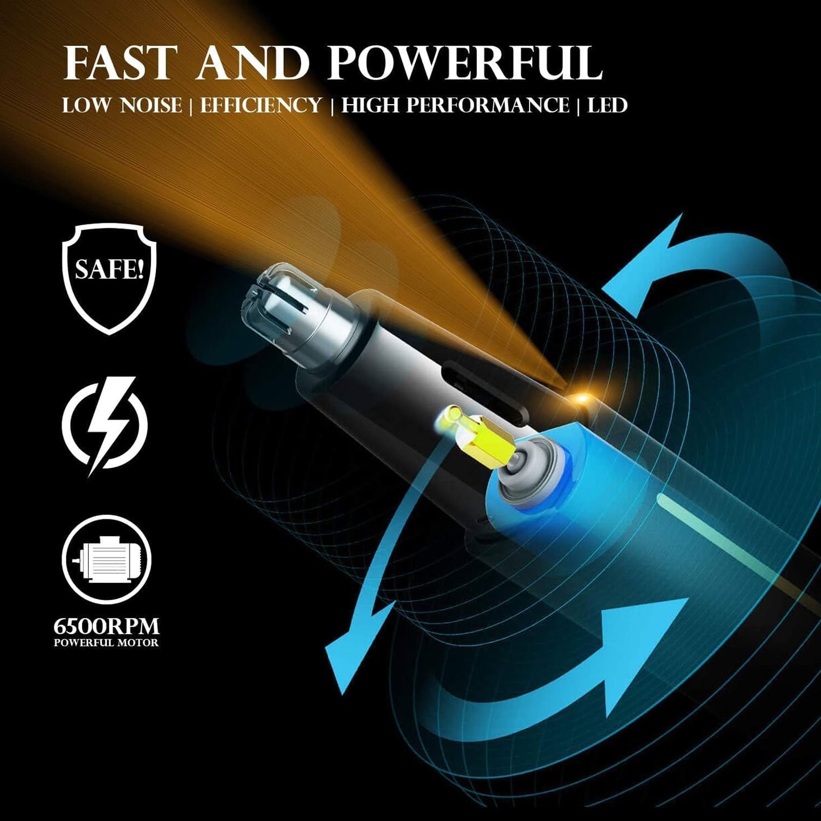 AREYZIN IPX7 waterproof trimmer suitable for shower use