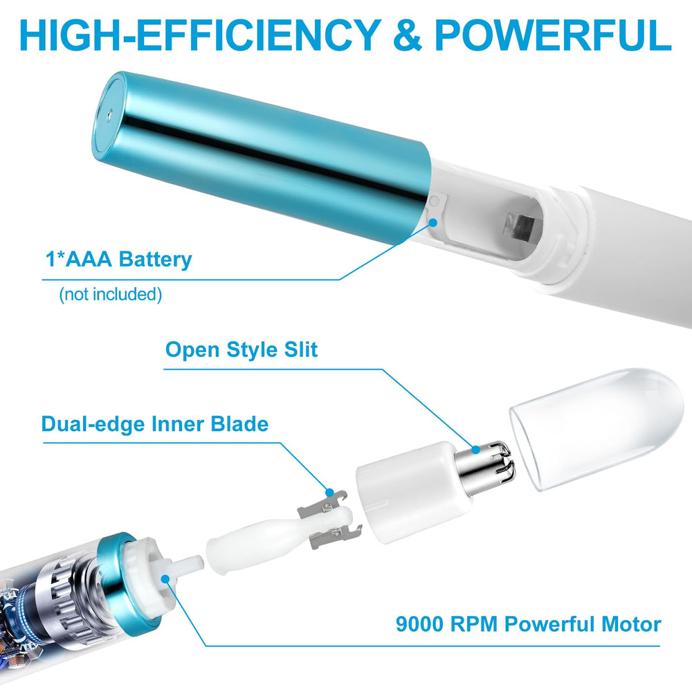 Areyzin nose hair trimmer removable head—easy cleaning and maintenance.