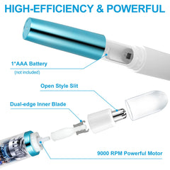 Areyzin nose hair trimmer removable head—easy cleaning and maintenance.