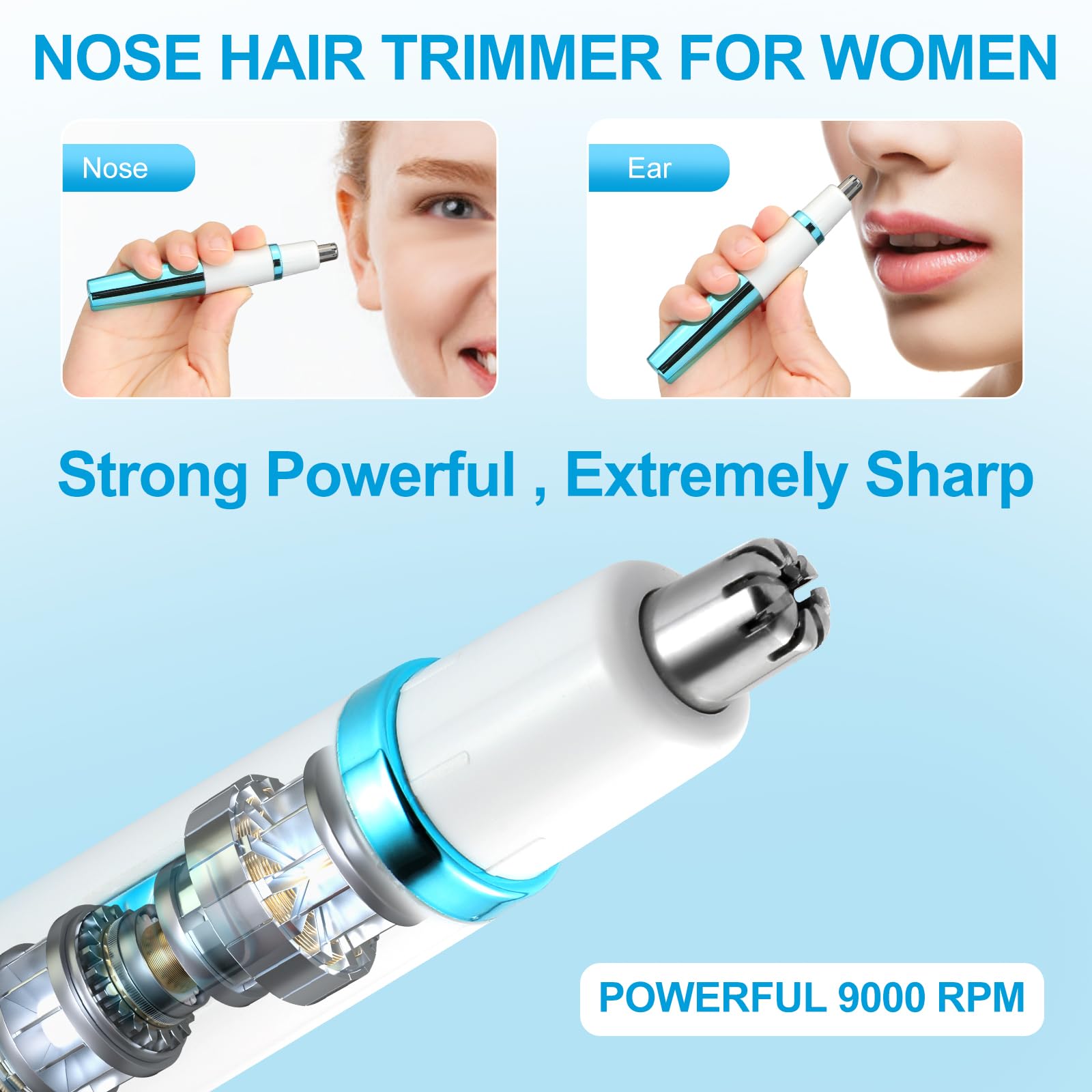 Areyzin nose hair trimmer travel case—ideal companion for trips.