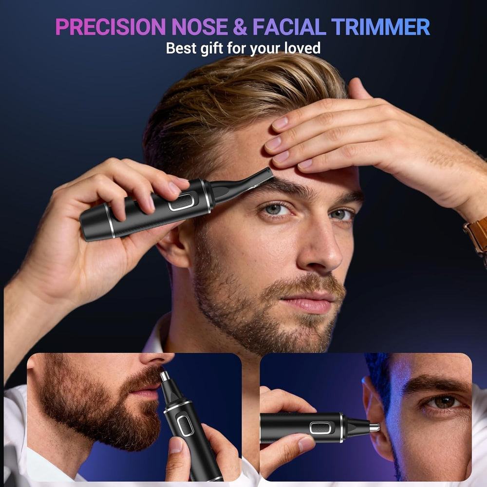 AREYZIN nose-trimmer 360-degree blade for all-angle precision