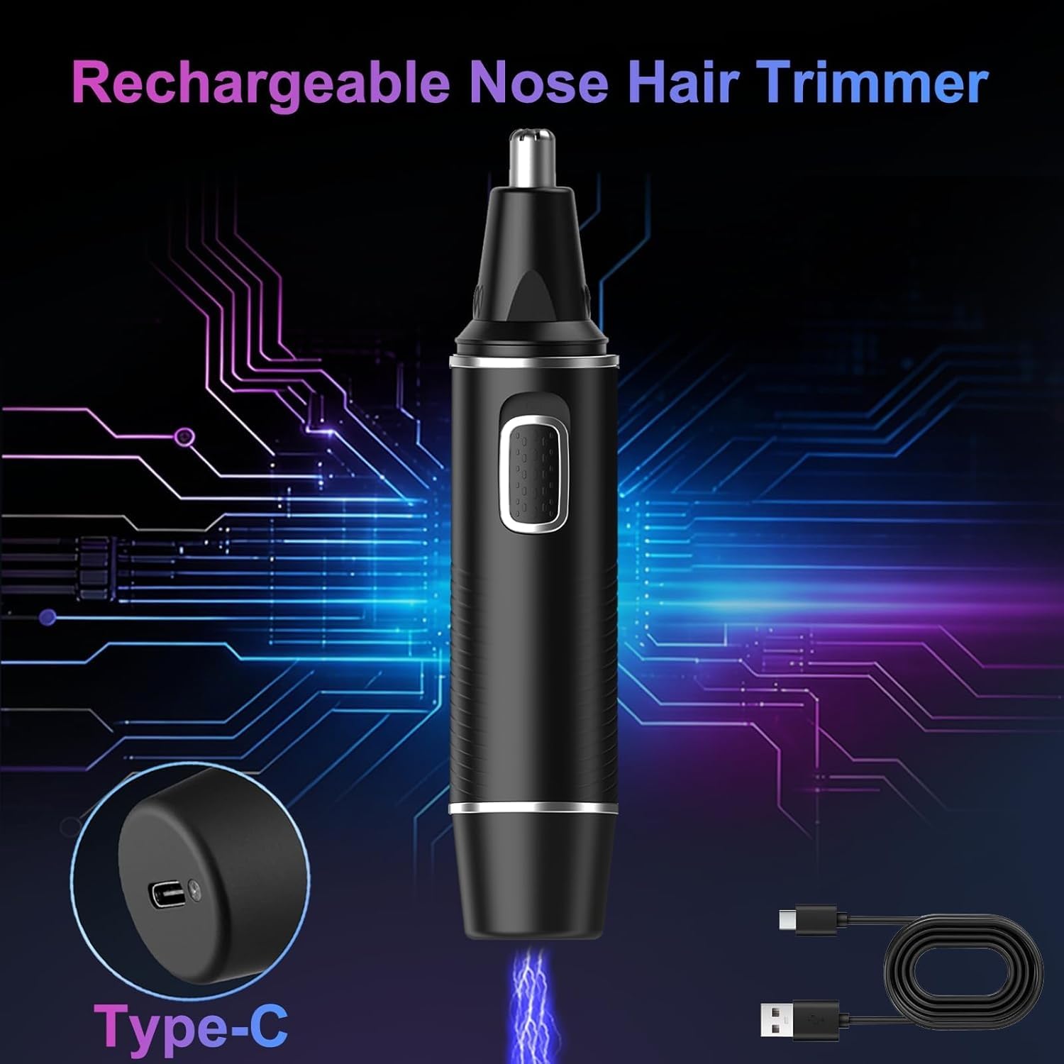 AREYZIN nose-trimmer IPX7 waterproof for easy cleaning