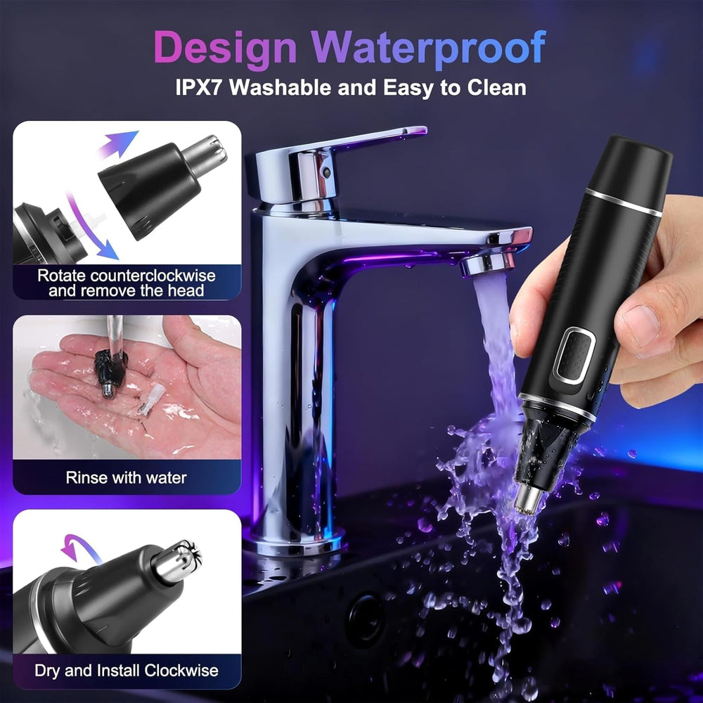 AREYZIN nose-trimmer quiet operation for discreet grooming