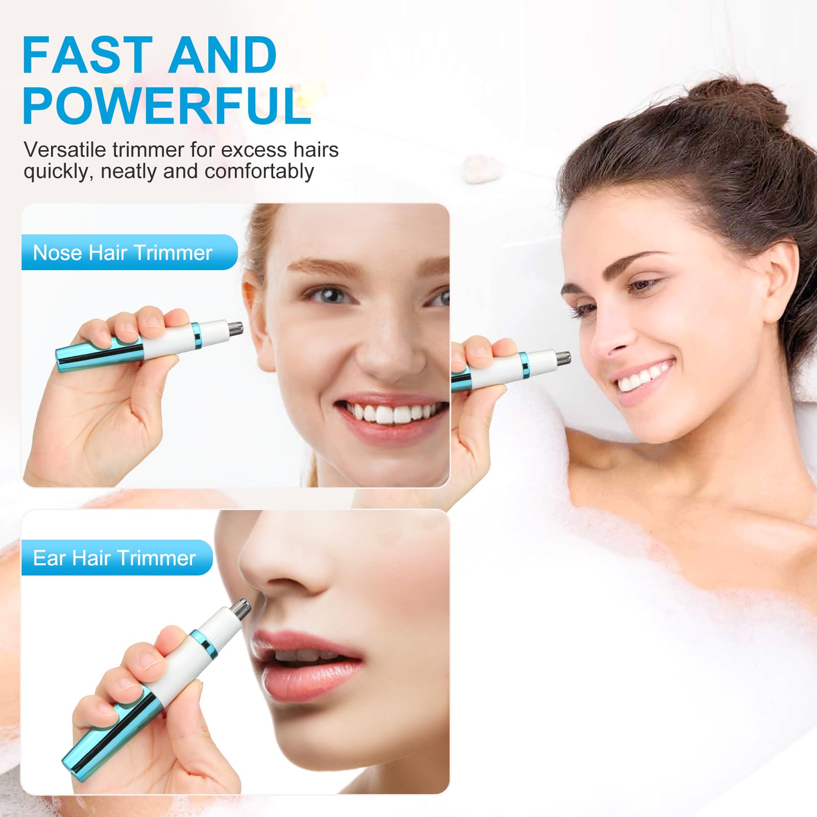 Areyzin women's nose hair trimmer blade—dual-edge design for clean, even trimming.