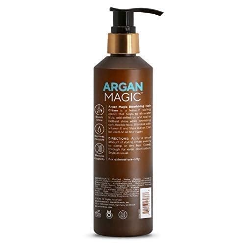 Argan Magic aplica en cabello húmedo para definición suave y frizz reducido