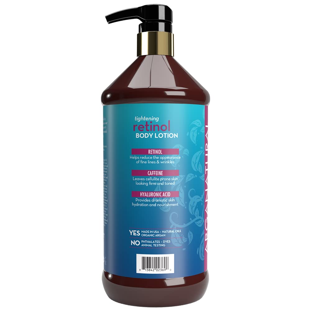 Arganatural Retinol Locion Corporal Aplicacion Diaria para hidratacion constante