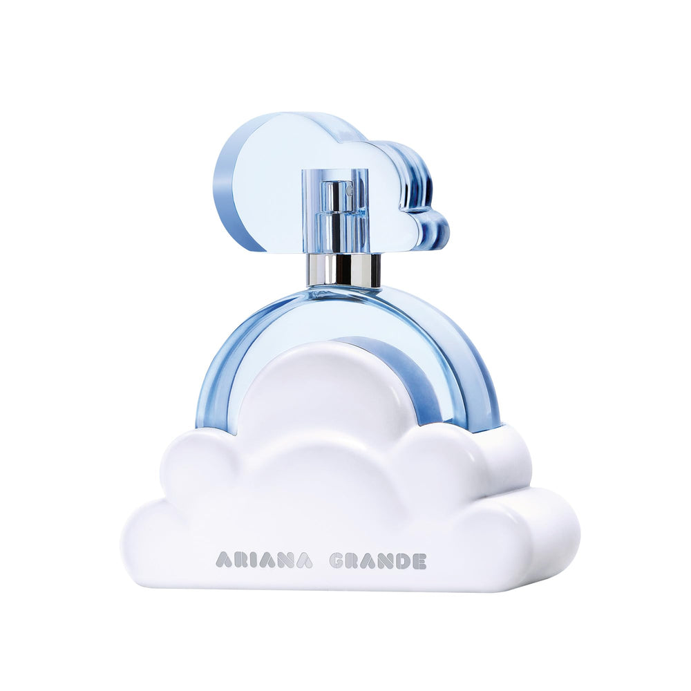 Ariana Grande Cloud bottle closeup highlighting elegant design for daily fragrance rituals.
