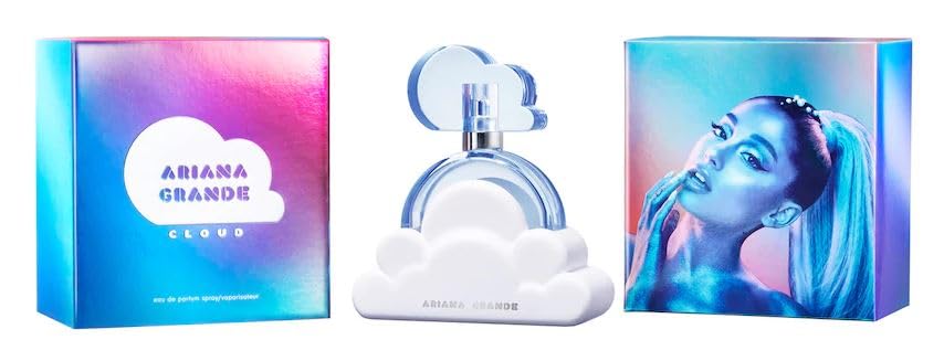 Ariana Grande Cloud pear-lavender drops, perfect for daytime freshness and optimistic charm.