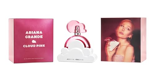 Ariana Grande Cloud Pink bottle with spray cap, ideal for daily fragrance application.