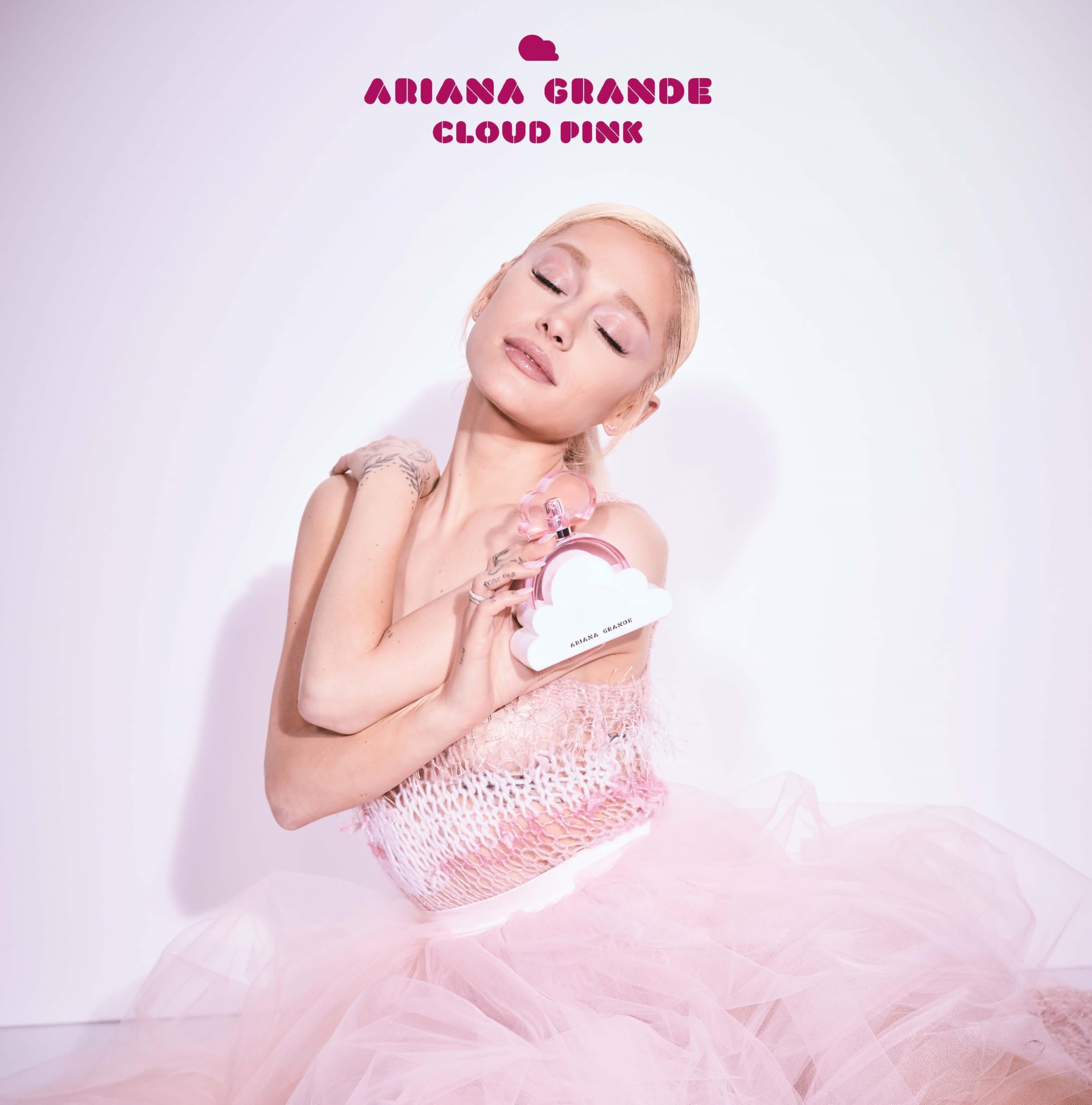 Ariana Grande Cloud Pink packaging imagery, gift-ready presentation for celebrations or special occasions.