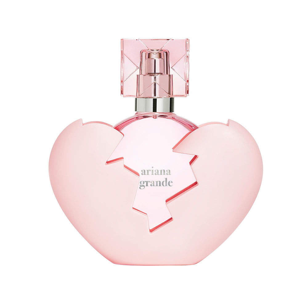 Ariana Grande Thank U Next bottle pour for confident daytime wear.