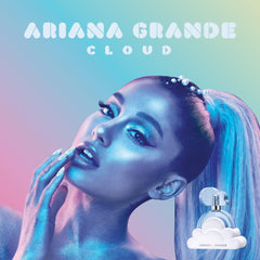 Ariana Grande Cloud Body Mist mid and base notes coconut, praline, vanilla for cozy warmth.