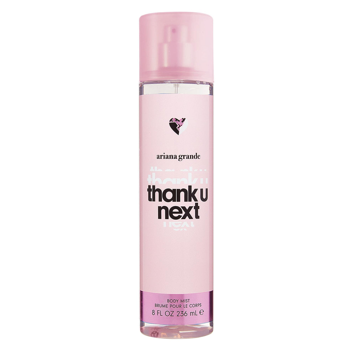 Ariana Grande Thank U, Next bottle display with sleek pink design, ideal for everyday wear.