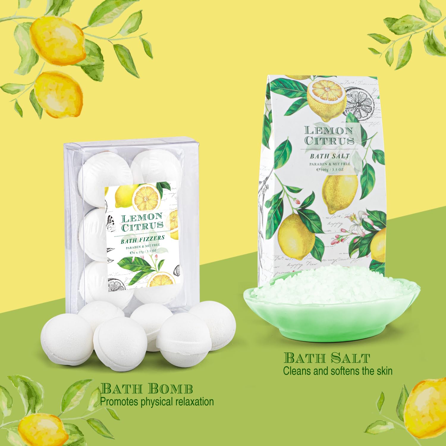 ArioseMonde bath frizzers set, playful spa textures