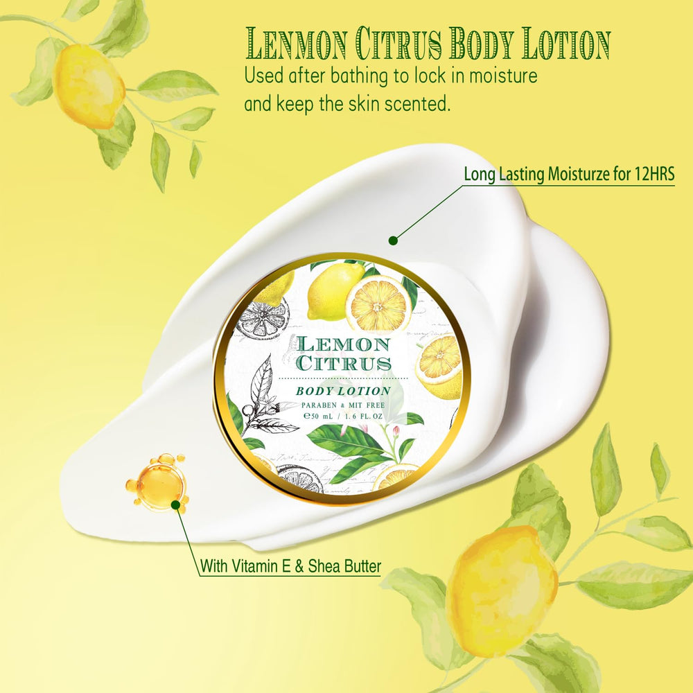 ArioseMonde body lotion lemon citrus, hydrating skin after baths