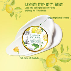 ArioseMonde body lotion lemon citrus, hydrating skin after baths