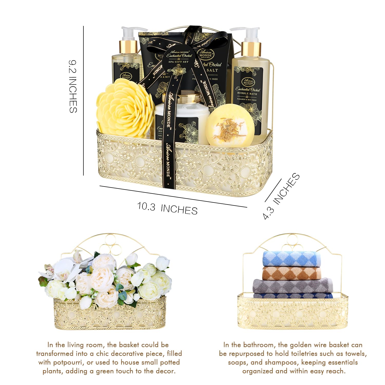 ArioseMonde Bath puff loofah included for gentle cleansing