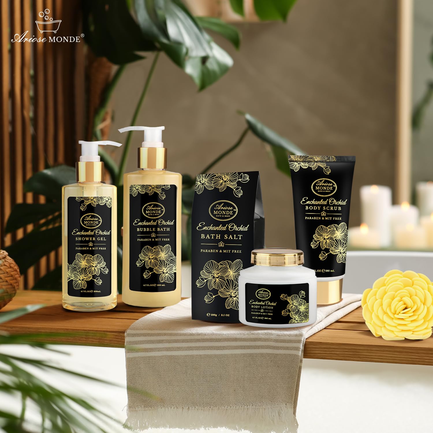 ArioseMonde Bath salts crystals for soothing mineral soak rituals