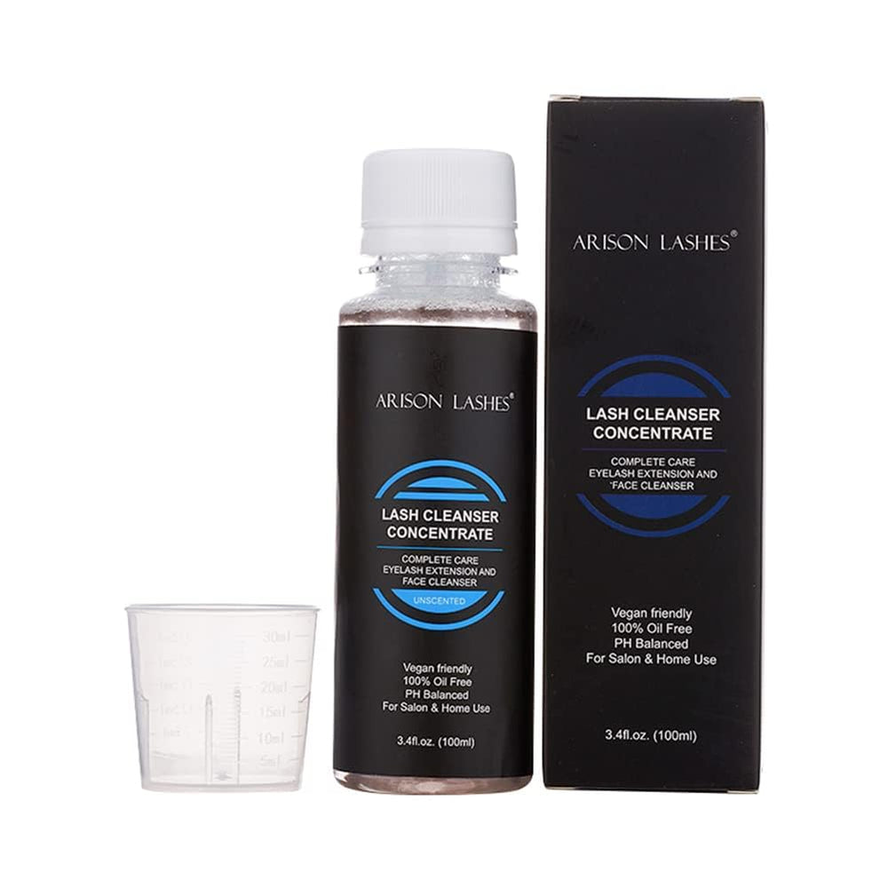 ARISON LASHES champú concentrado para pestanas en bote de 60 ml, limpieza suave.