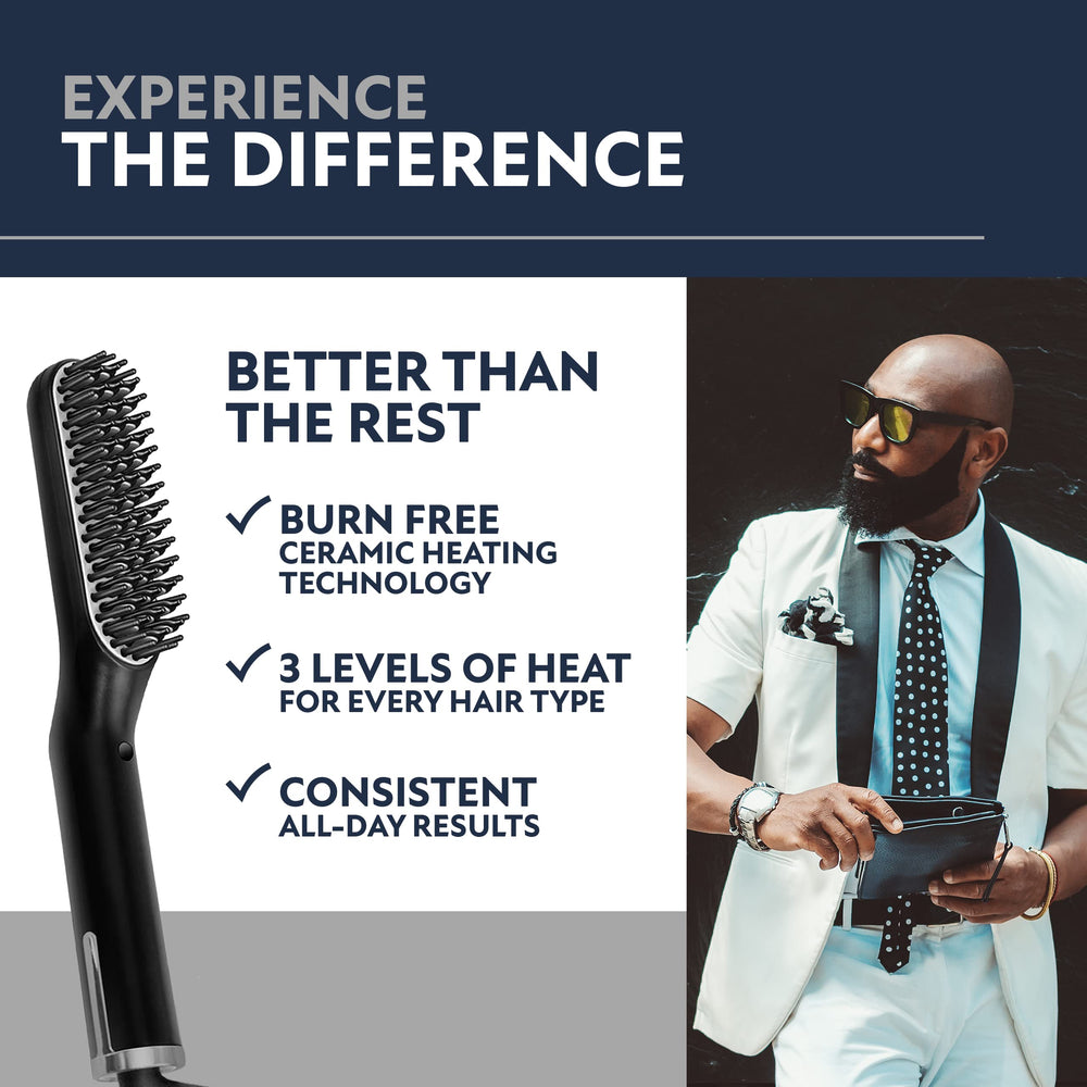 Arkam dual-action comb attachment supports efficient straightening.
