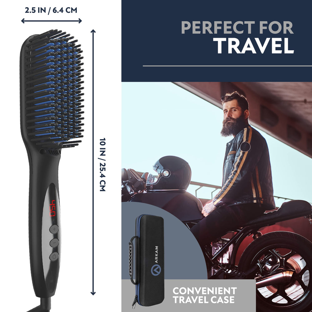 Arkam 12 heat levels offer customization for different beard types.