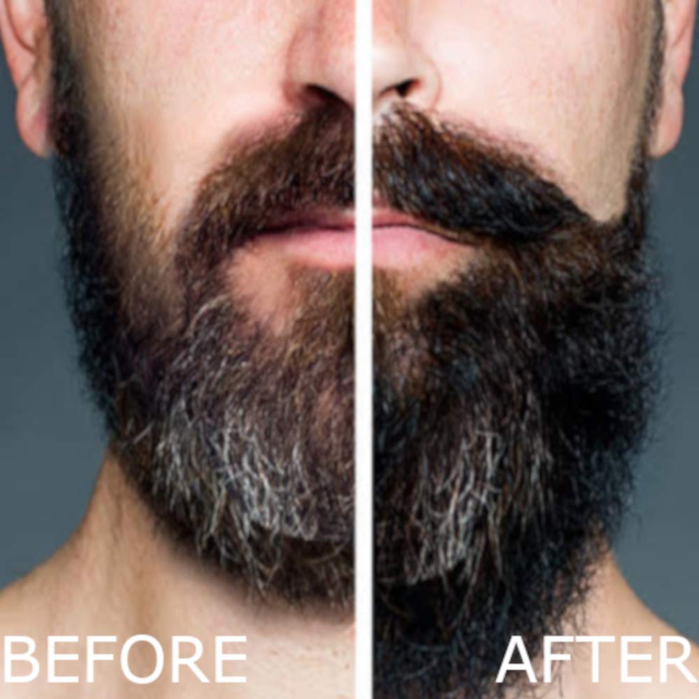 Rich lather forms on beard with Arlo's Pro-Growth wash softening unruly hair