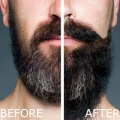 Rich lather forms on beard with Arlo's Pro-Growth wash softening unruly hair