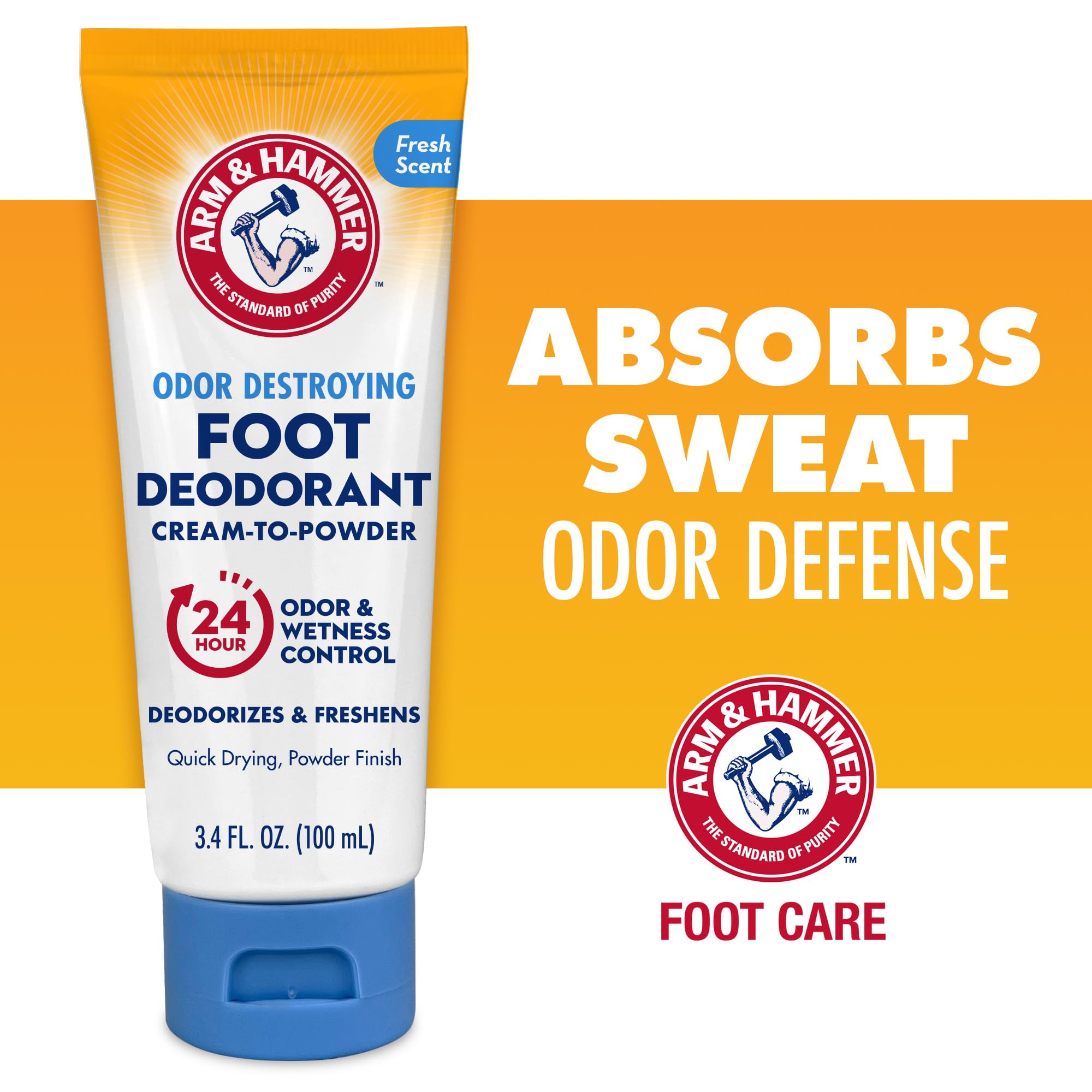 Shoe-deodorant scene shows how the product keeps shoes fresher from morning to night.