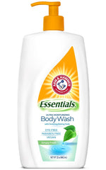 Arm & Hammer Essentials: botella derramando, hidratación suave para la ducha diaria.