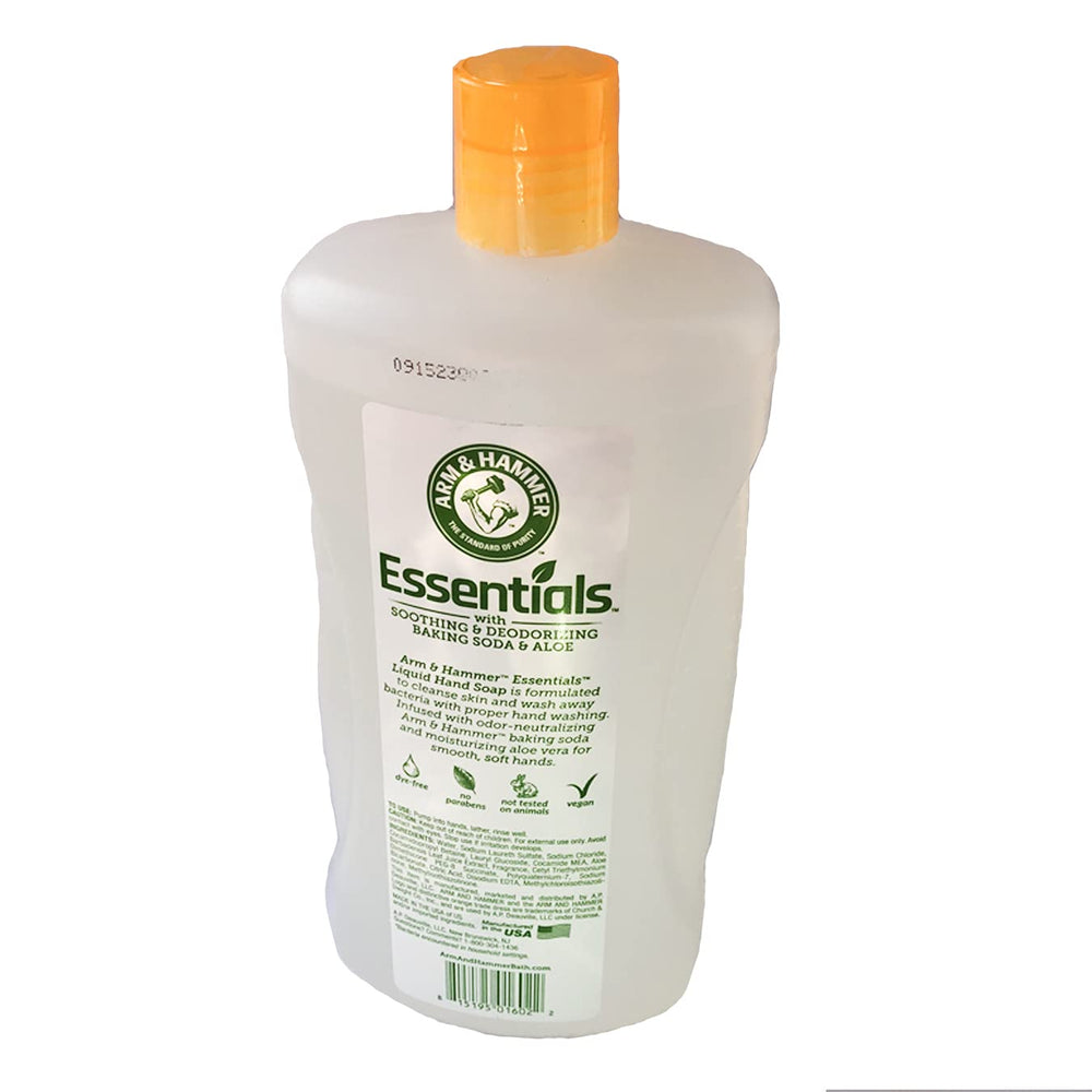 Botella de Arm & Hammer Essentials Jabón de Manos, diseño claro para uso diario