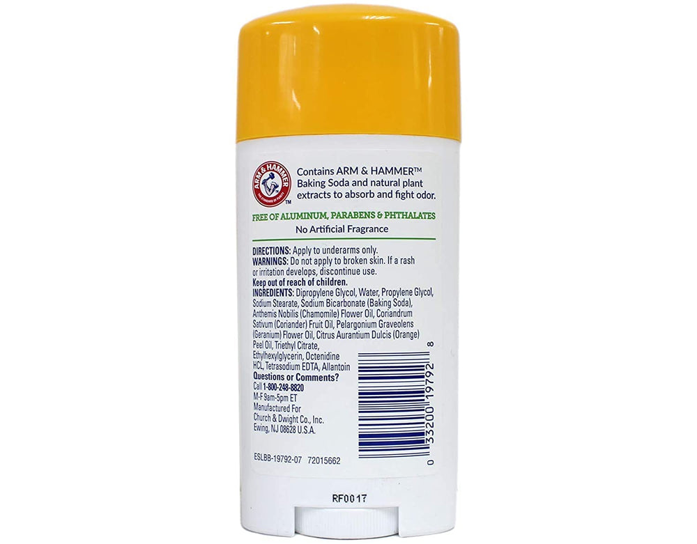 Desodorante con bicarbonato para absorber olores y frescura.