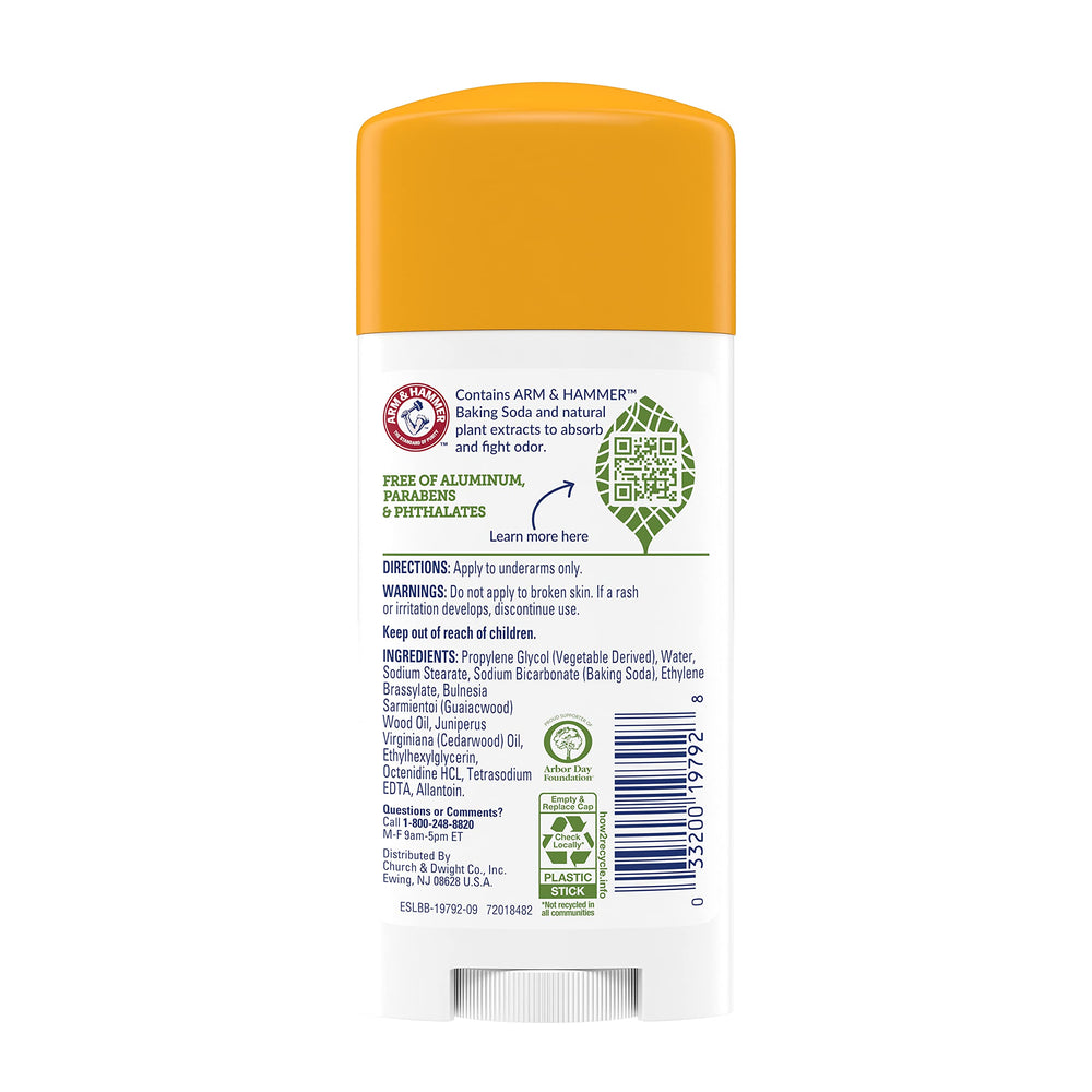 Desodorizadores naturales de Arm & Hammer Essentials para renovación diaria sin perfume.