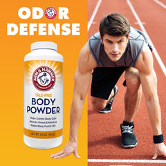 Arm & Hammer polvo corporal sin talco que ayuda a absorber la humedad.