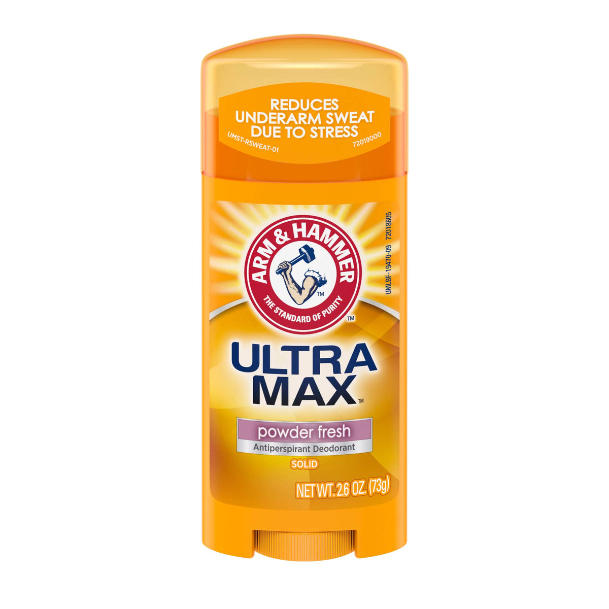 Arm & Hammer Ultra Max frente al envase, protección diaria para axilas