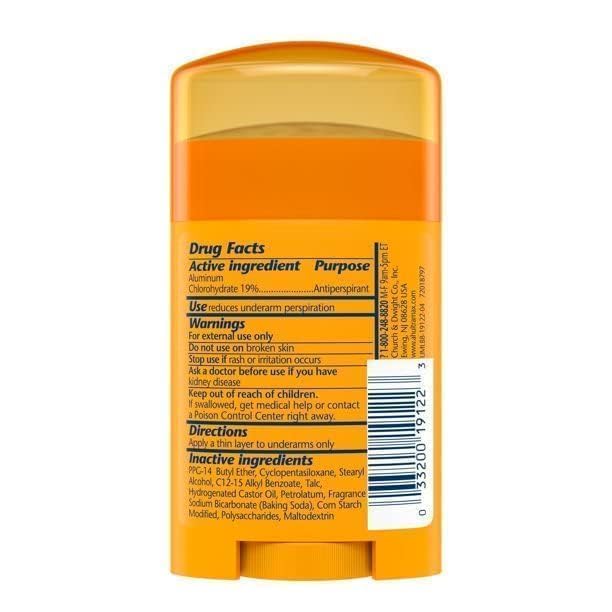 Arm & Hammer Ultra Max pack de dos desodorantes para viaje y uso diario.