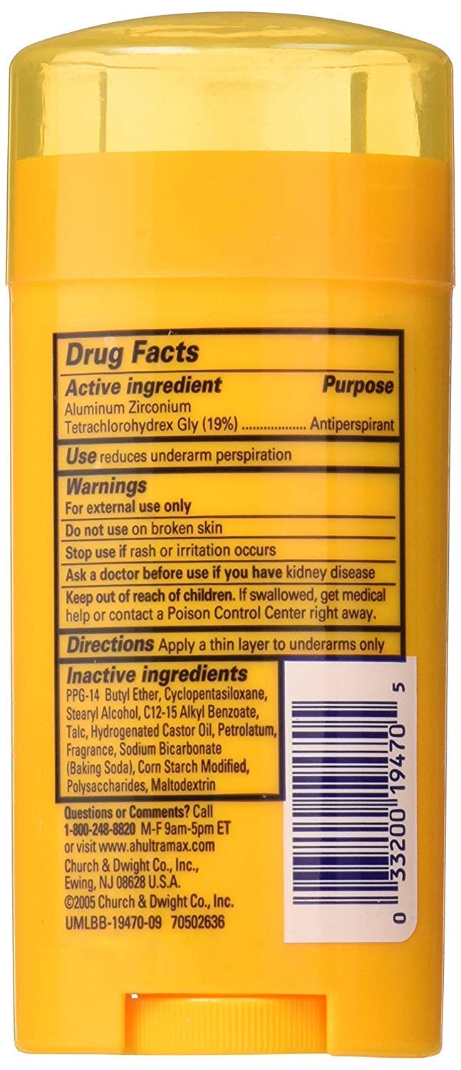 Baby powder scent with vanilla musk aroma featured on the stick.