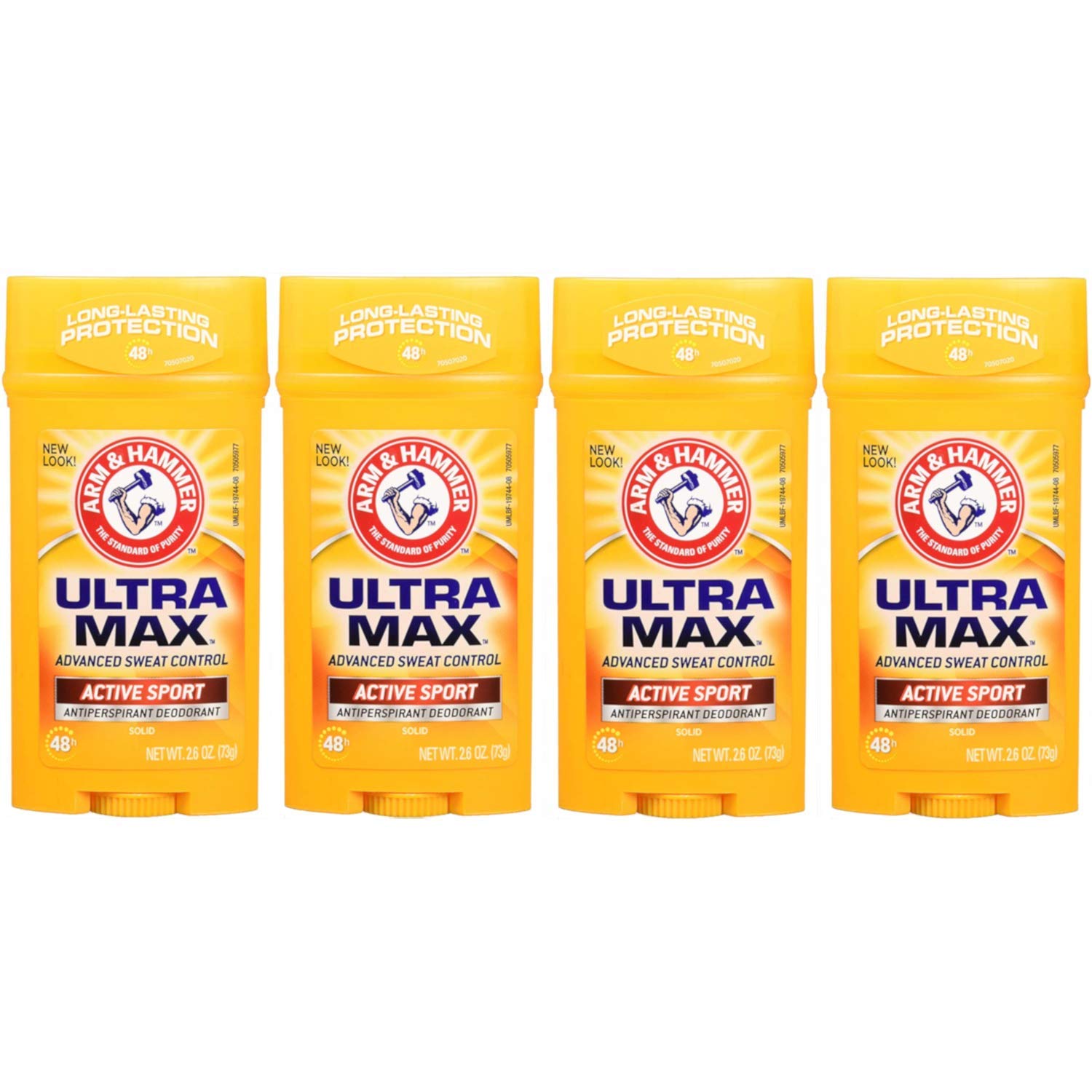 Arm & Hammer Ultramax desodorante sólido Sport, etiqueta visible, protección antitranspirante para deporte