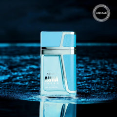 Aura Fresh amber-musk note close-up suggests warm, long-lasting impression.