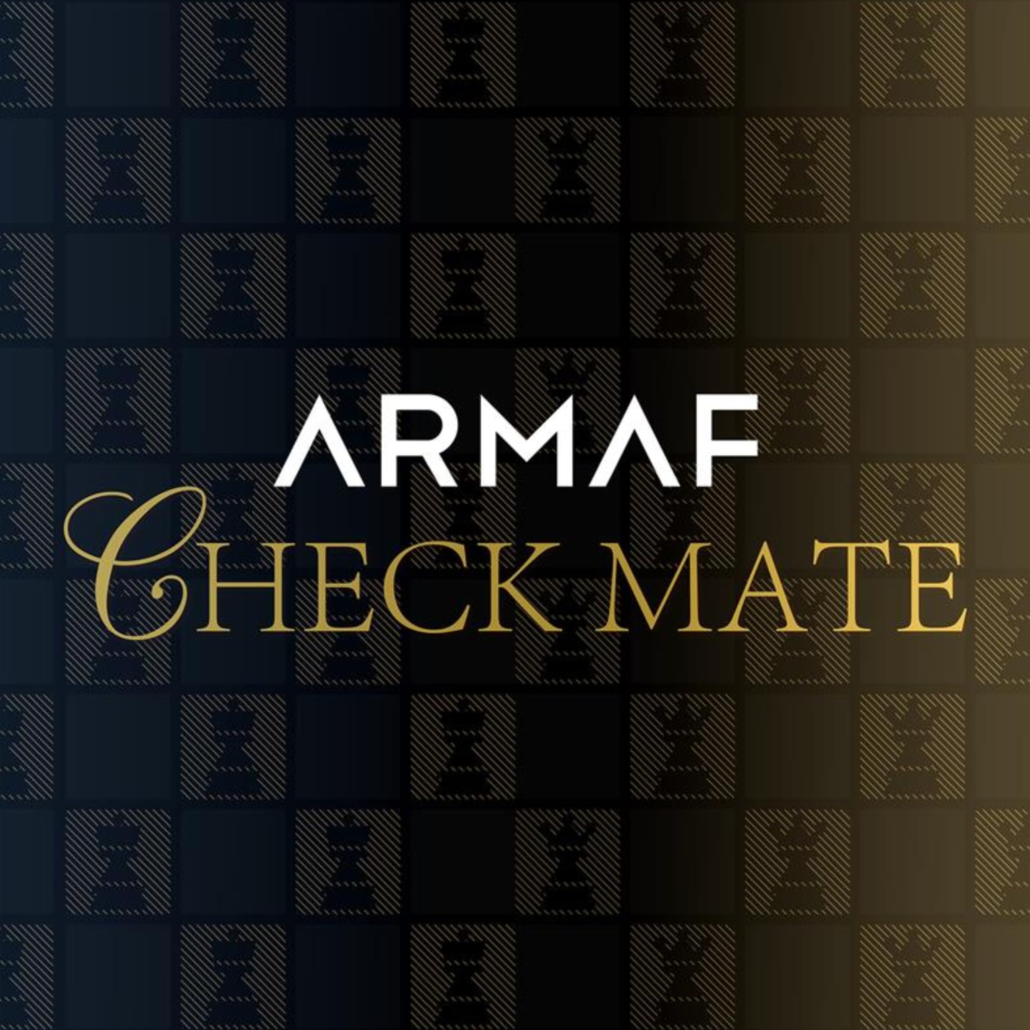 Armaf Checkmate King advertisement shot, bold sophisticated vibe