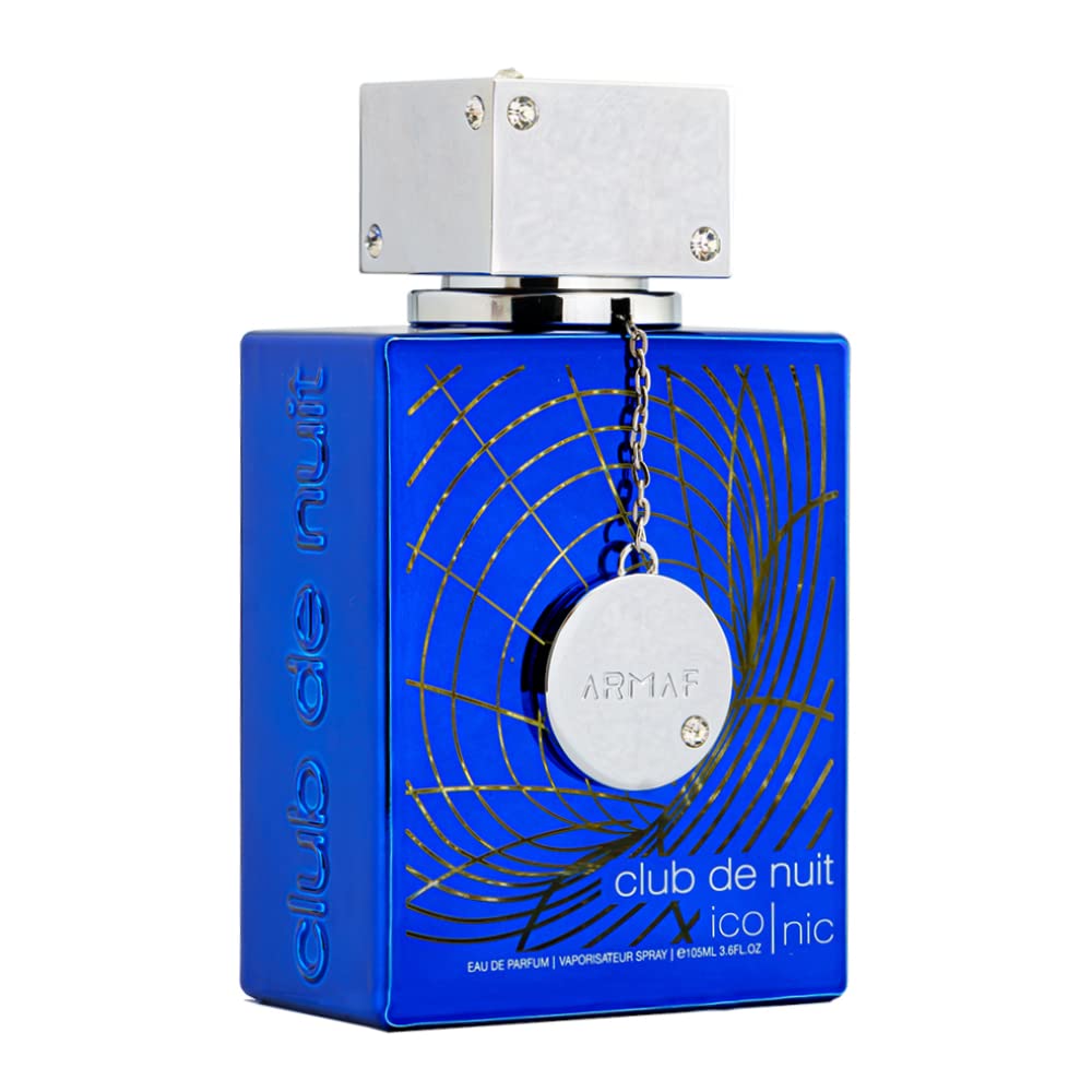 Armaf Club de Nuit Blue Iconic bottle-front, a fresh, versatile men's fragrance.