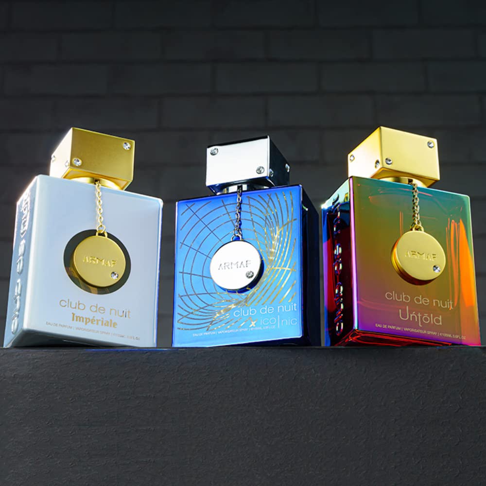Armaf Club de Nuit Blue Iconic heart notes, warm spice with ginger and jasmine.