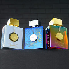 Armaf Club de Nuit Blue Iconic heart notes, warm spice with ginger and jasmine.