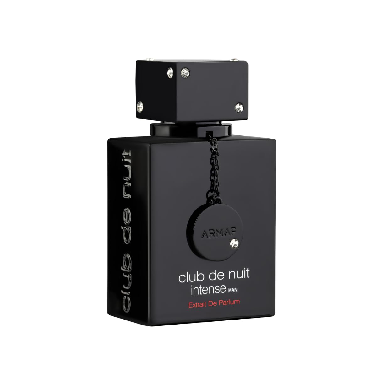 Armaf Club De Nuit Intense Extrait bottle close-up highlighting premium design for refined style
