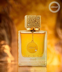 Armaf Club de Nuit Oud packaging box conveys luxury and unboxing appeal
