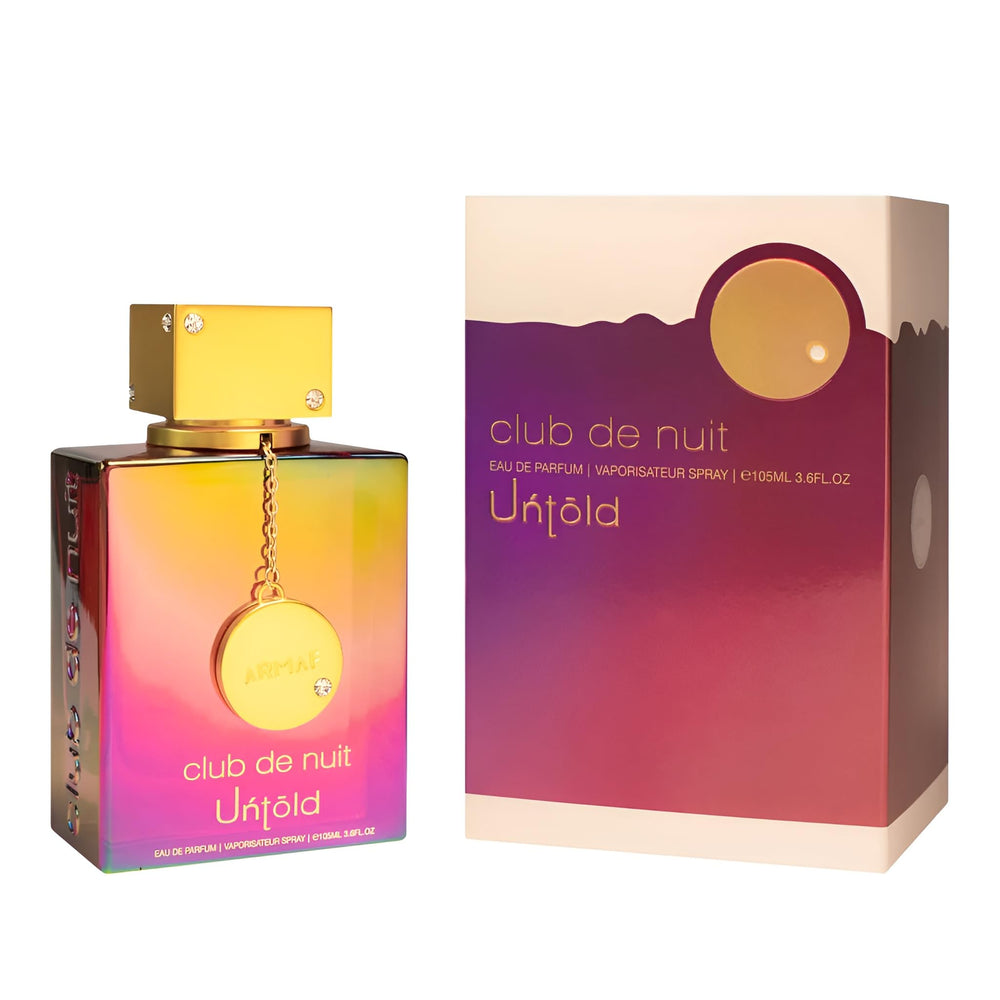 Armaf Club De Nuit Untold middle notes amberwood and ambergris create warmth.