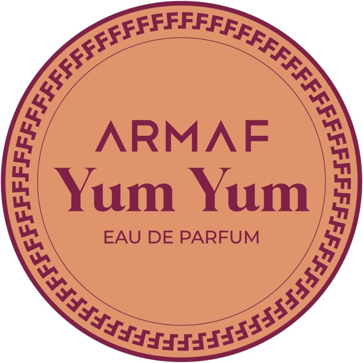 Armaf Delights Yum Yum floral heart detail suggests refined femininity and sophistication.