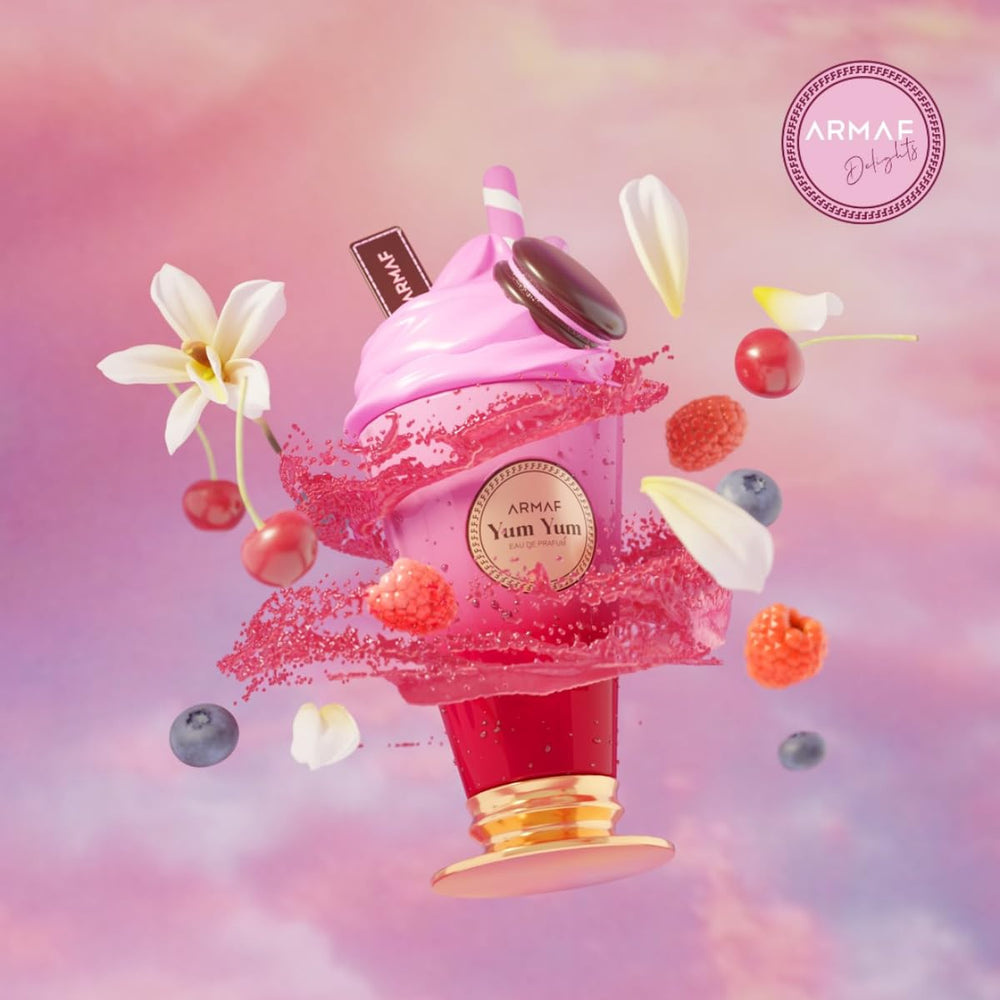 Armaf Delights Yum Yum bergamot note close-up hints a fresh morning vibe.