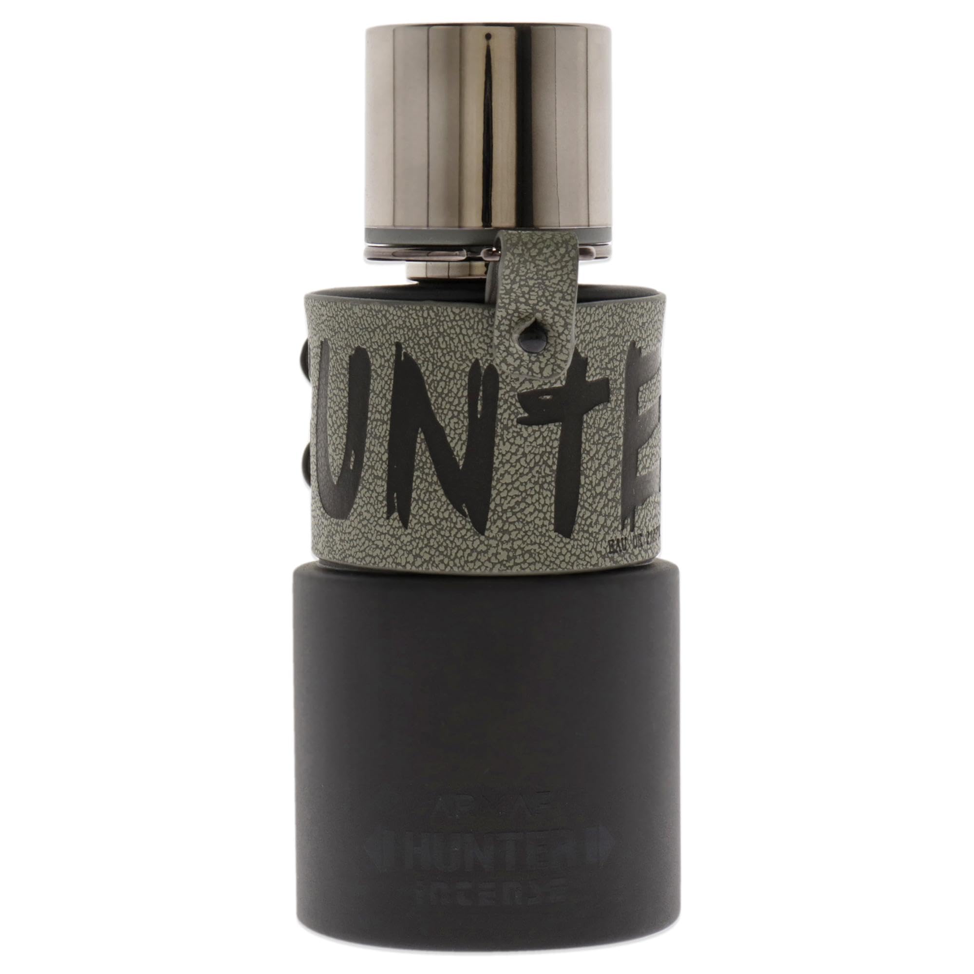 Armaf Hunter Intense bottle side angle showing sleek design
