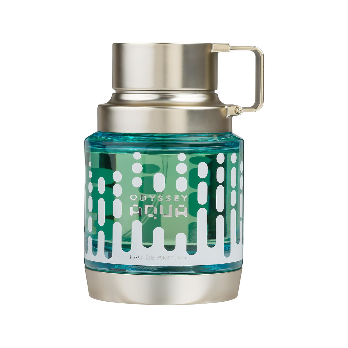 Armaf Odyssey Aqua Edition bottle front view highlighting fresh citrus notes for daily wear.